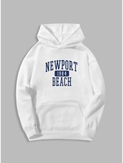 Letter Graphic Thermal Lined Hoodie
