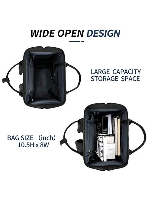 Business Travel Backpack Anti Theft School Laptop Bag Waterproof Comfort Computer Bags with USB Charging Port Black
