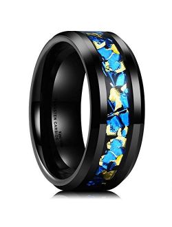 King Will Classic 6mm/8mm Tungsten Carbide Ring Wedding Band for Men Women Engagement Ring Comfort Fit