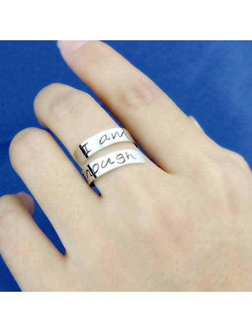 Yiyang Adjustable Ring Jewelry Personalized Rings Birthday Graduation Gifts for Girls …