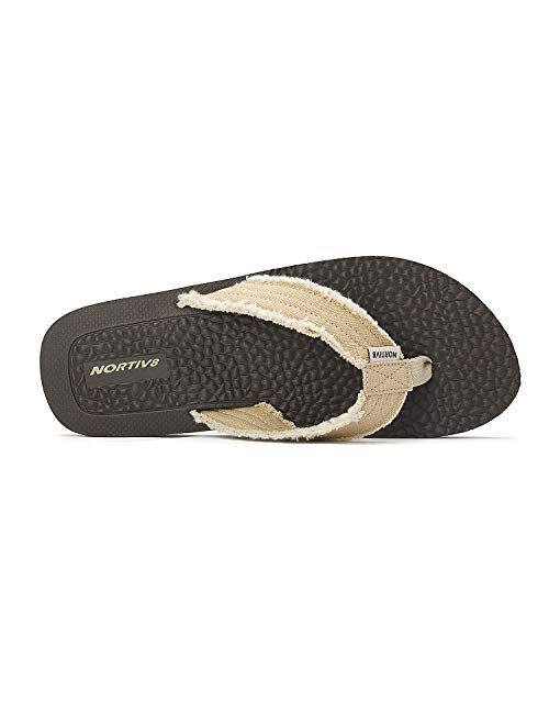 NORTIV 8 Men's Thong Flip Flops Sandals Comfortable Light Weight Beach Sandal