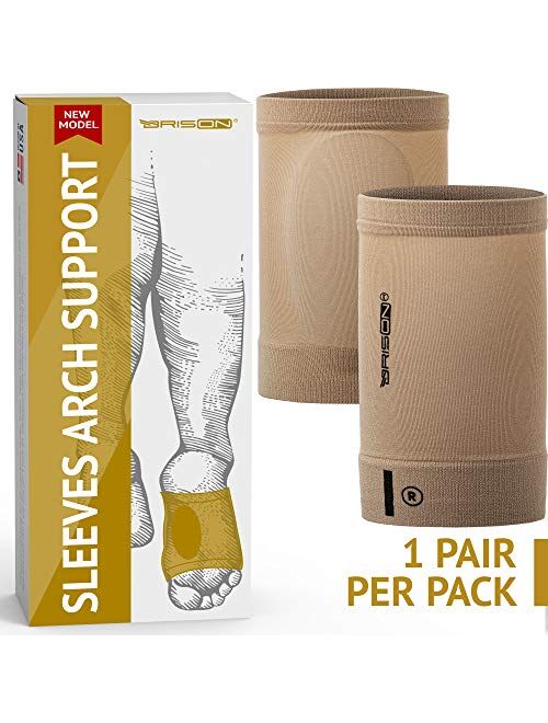 Metatarsal Compression Arch Support Sleeve Cushioned Arch Support Soft Elastic Reusable Gel Pad Fabric Arch Socks for Flat Foot Pain Relief Plantar Fasciitis Heel Spurs W
