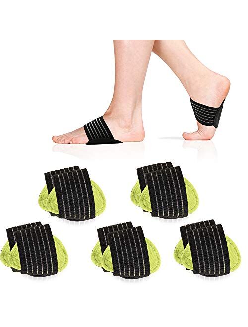 5 Pair Arch Support Brace Compression Cushioned Support Sleeves, Plantar Fasciitis Foot Pain Relief for Fallen Arches, Flat Feet, Heel Fatigue, Achy Feet Problems, for Me