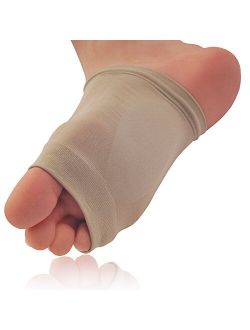 Dr. Frederick’s Original Arch Support Sleeve Set - 2 Pieces - Soft Gel Sleeves for Flat Foot & Plantar Fasciitis Pain Relief - W6-10 | M4.5-8