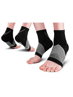 Plantar Fasciitis Socks(1/2/6 Pairs) for Achilles Tendonitis Relief, Best Compression Foot Sleeves with Arch Support for Plantar Fasciitis, Heel Pain, Foot & Ankle Suppor