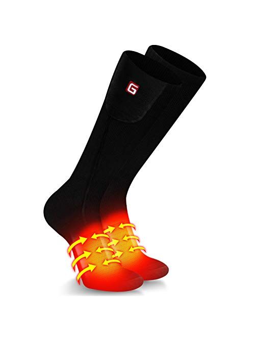 Upgraded Heated Socks Men Women Rechargeable Battery Powered Electric Warm Socks