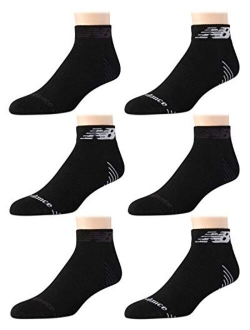 Men's Athletic Arch Compression Cushion Comfort Quarter Socks (6 Pack)