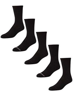 Men's Athletic Arch Cushion Comfort Crew Socks (5 Pack)