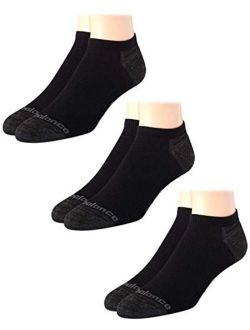 Men's 3 Pack Cushioned Moisture Wicking No Show Socks with Arch Support