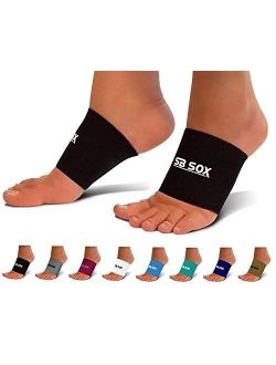 SB SOX Compression Arch Sleeves for Men & Women - Perfect Option to Our Plantar Fasciitis Socks - For Plantar Fasciitis Pain Relief and Treatment for Everyday Use with Ar
