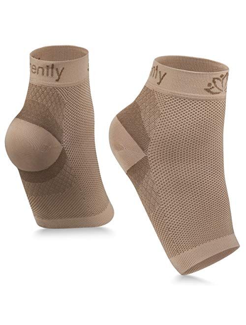 Serenily Plantar Fasciitis Socks - Toeless Socks, Arch support socks for Foot Pain Relief & Plantar Fasciitis. Ankle Compression Socks for Achilles Tendinitis. Foot Sleev