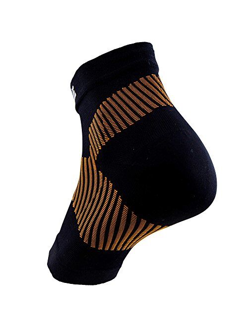 Pure Athlete Copper Plantar Fasciitis Compression Sleeves - Relieve Plantar Fasciitis Pain, Arch Support - Lightweight Foot Sleeve