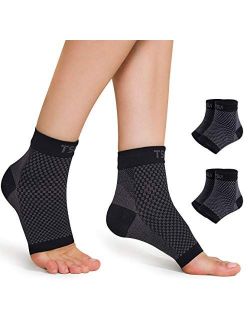 TSLA 1 or 2 Pairs Plantar Fasciitis Socks with Arch Support for Men & Women, Ankle Compression Socks for Foot and Heel Pain Relief