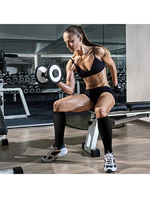 Copper Compression Socks (3 Pairs) 15-20 mmHg Circulation is Best Athletic & Daily for Men & Women, Running, Climbing