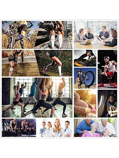 Copper Compression Socks (3 Pairs) 15-20 mmHg Circulation is Best Athletic & Daily for Men & Women, Running, Climbing