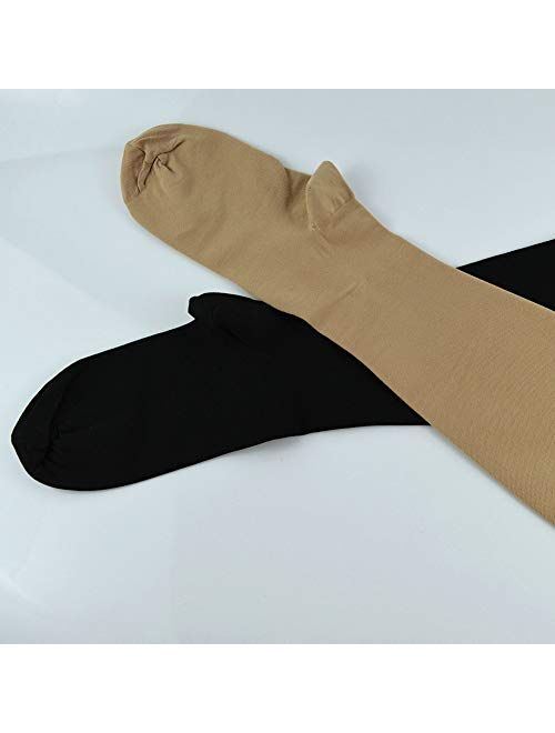 Amadon Compression Socks for Men Women, 20-32 mmHg Compression Stockings, Leg Support Compression Stockings for Varicose Vein Swelling Edema, 1 Pair,D,S