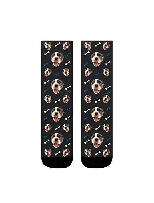 Custom Dog Socks, Turn Your Pup Pet Photo into Personalized Interesting Custom Socks for Kids Women Men - Ulikelife