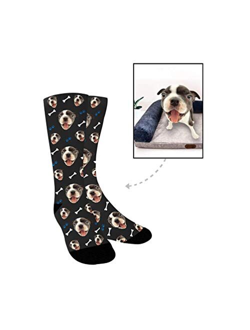 Custom Dog Socks, Turn Your Pup Pet Photo into Personalized Interesting Custom Socks for Kids Women Men - Ulikelife