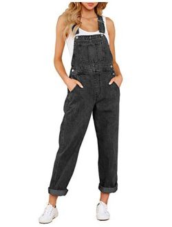 LookbookStore Women's Casual Stretch Denim Bib Overalls Pants Pocket Jeans Jumpsuits