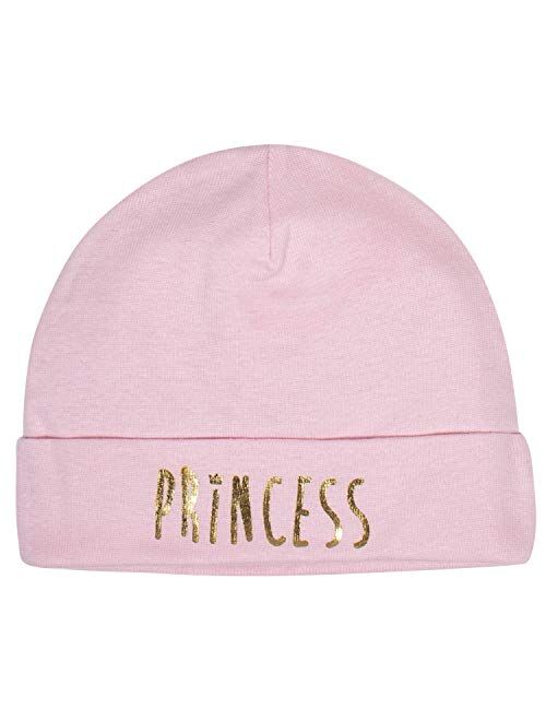 Gerber Baby Girls' 4-Pack Caps