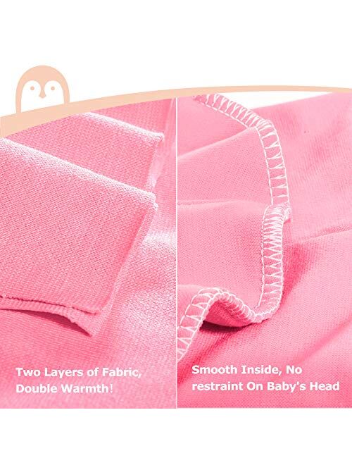 Momcozy Unisex Baby Hats Beanie, Organic Cotton Soft Caps Nursery Beanie for Baby Infant Newborn Boys Girls 0-12 Months