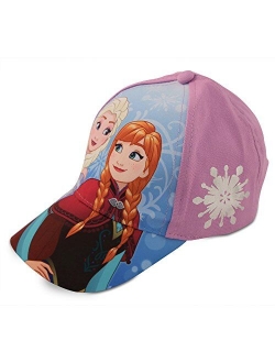 Girls Frozen Elsa & Anna Cotton Baseball Cap (Toddler/Little Girls)