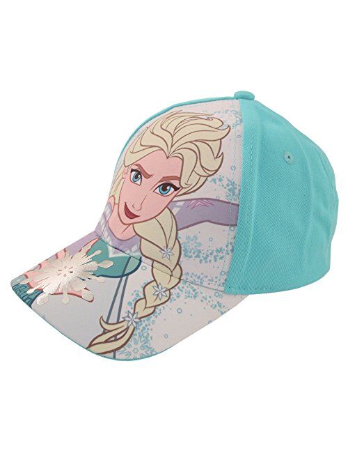 Disney Girls Frozen Elsa & Anna Cotton Baseball Cap (Toddler/Little Girls)