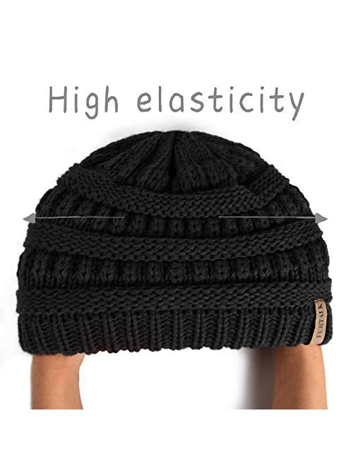 Buy FURTALK Kids Girls Boys Winter Knit Beanie Hats Bobble Ski Cap