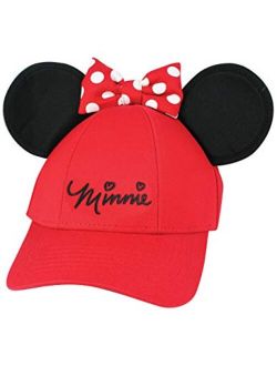 Minnie Mouse Girls Youth Ears Cap, Red