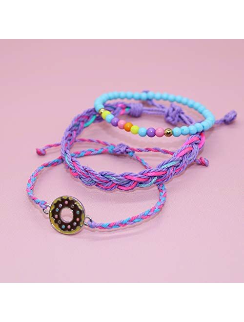 FROG SAC VSCO Bracelets for Teen Girls, VISCO Bracelet Pack for Women, Braided Sunflower Jewelry, VSCO Girl Stuff, Bead String Bracelets, Beachy Boho Bracelet Pack