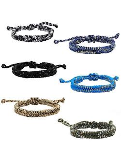 Paracord Bracelets for Boys and Girls, Friendship Bracelets w/Parachute Survival Cord, Birthday Party Favors, Stocking Stuffers for Kids, Goodie Bag Fillers, Teacher Priz