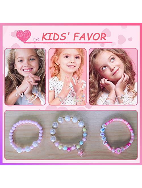 PinkSheep Beads Bracelet for Kids, Girls Boho Bracelet, Friendship Tiny Bracelet, 10 PC, Value Set