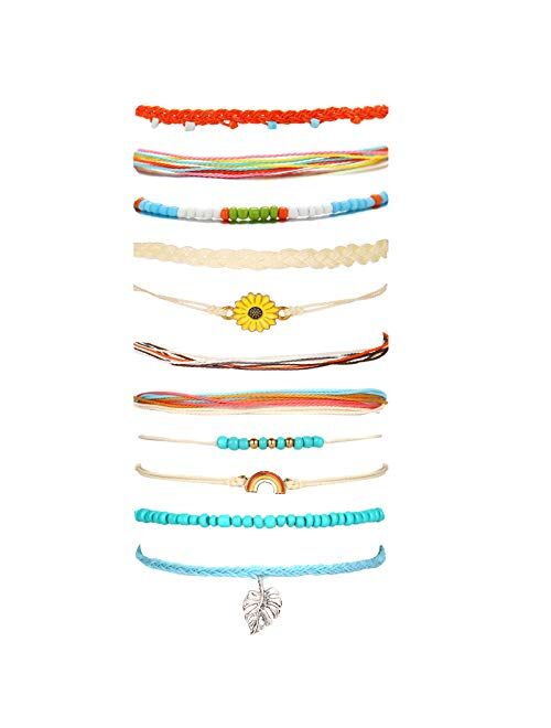 Waterproof String Bracelets for Girls Summer Wave Bracelet Friendship Handmade Wave Bracelet