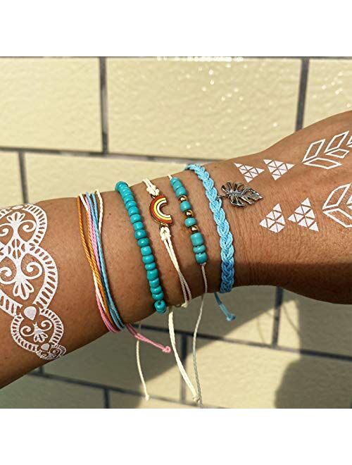 Waterproof String Bracelets for Girls Summer Wave Bracelet Friendship Handmade Wave Bracelet
