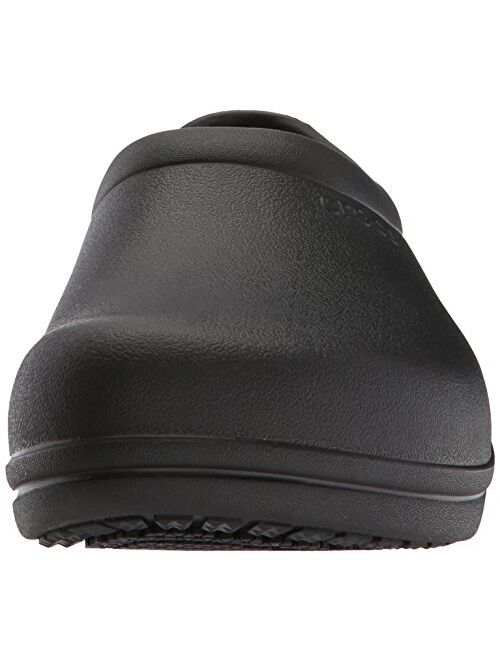 Crocs Men's and Women's On The Clock Clog | Slip Resistant Work Shoes