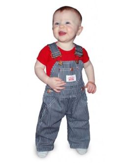 Round House Kids Striped Overalls