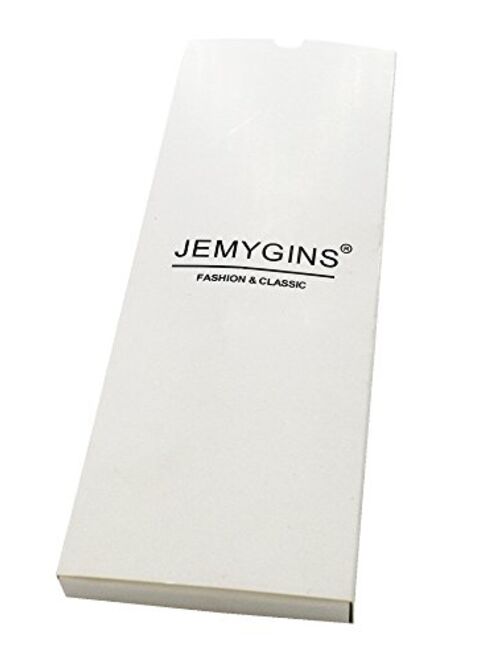 Jemygins - Corbata formal de un solo color y clip de corbata