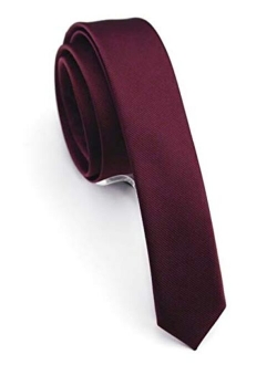 JEMYGINS Corbata delgada de color sólido para hombre (1.6 in)