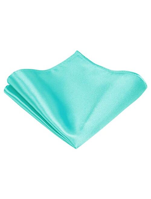 TIE G - Corbata y bolsillo de color liso de satén en caja de regalo