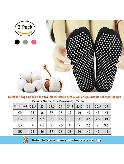 Non Skid Slip Sticky Grippers Socks Pilates Ballet Barre Yoga Socks for Women