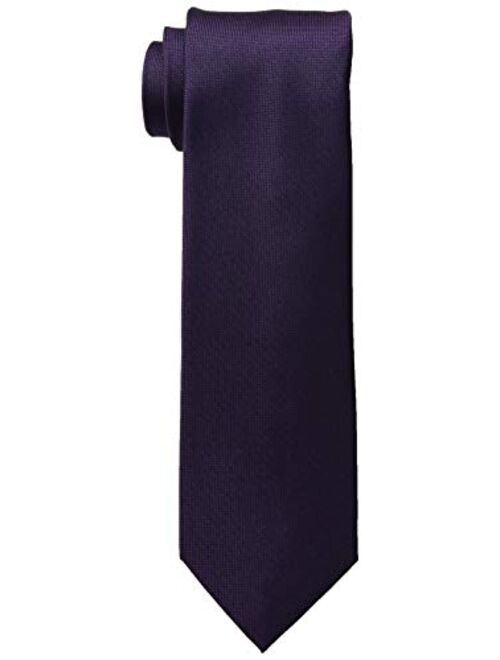 Calvin Klein Corbata de color sólido con detalles finos en plateado para hombre.
