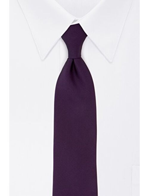 Calvin Klein Corbata de color sólido con detalles finos en plateado para hombre.