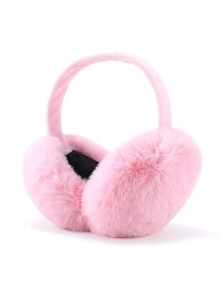 Winter Ear muffs Faux Fur Warm Earmuffs Cute Foldable Outdoor Ear Warmers For Women Girls
