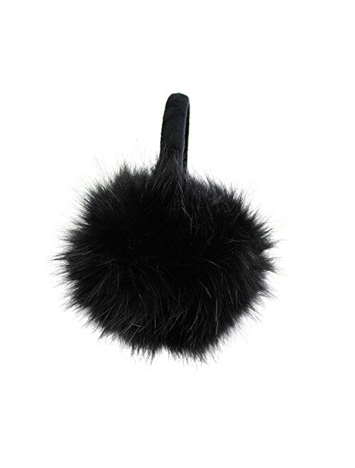 Luxurious Faux Fur Winter Chic Earmuffs- Adjustable Large Oversized Soft Furry Ear Warmers