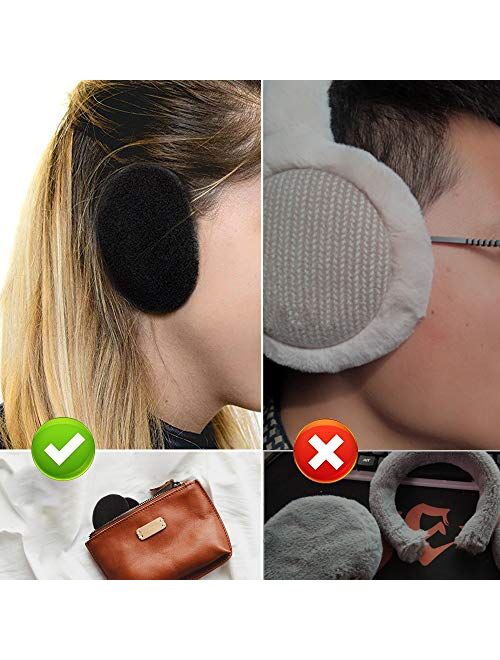 AgoKud Earmuffs, Ear-bags Bandless Ear Warmers Ear Covers for Women & Men