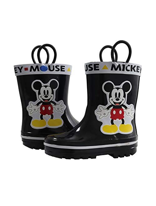 Amazon Essentials Disney Mickey Mouse - Botas de lluvia para niños