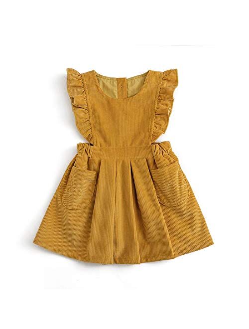 Simplee kids Toddler Girl Casual Dress for Spring Girls Skrit with Pocket