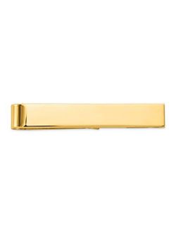 Solid 14k Yellow Gold Tie Bar (8mm x 50mm)