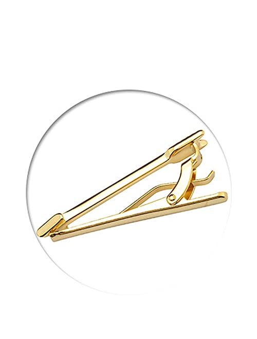 UXZDX CUJUX Gold Creative Shape Metal Lavalier Men's Business Casual Tie Pin Tie Clip Decorative Accessories