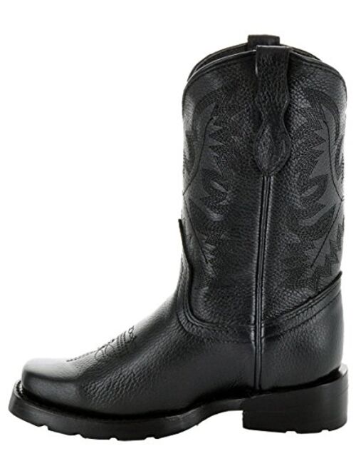 Broad Square Toe Kids Western Boots by Soto Boots K3004